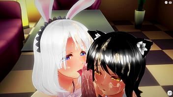 Oynat Siyah beyaz [3d hentai, 4k, 60fps, sansürsüz]