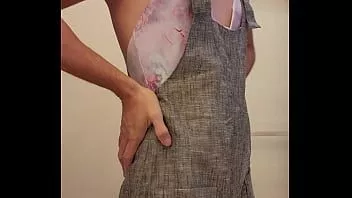 Oynat Karısının arkadaşının bikini cum jumper tek parça büyük cum
