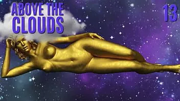 Jouer Au-dessus des nuages ​​#13 • la déesse dorée nue et excitée